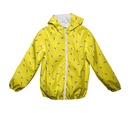 Kids Micro Gull Squad Rain Slicker in vibrant yellow