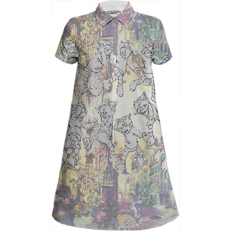 Bakshi s Fritz the Cat A Line Dress