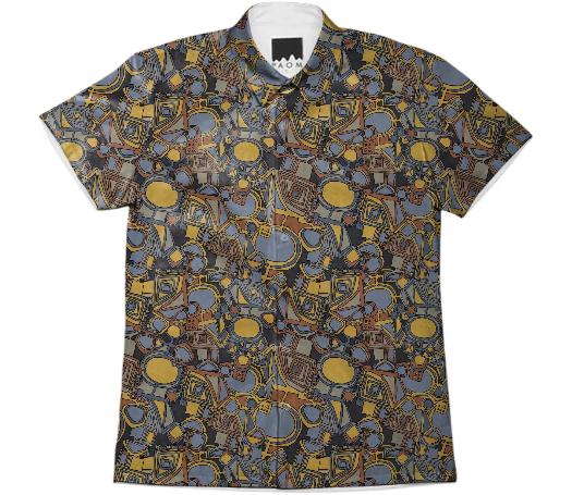 A shirt with geometric abstract design