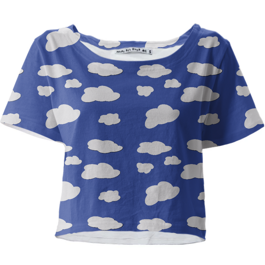 Clouds Cropped T-Shirt