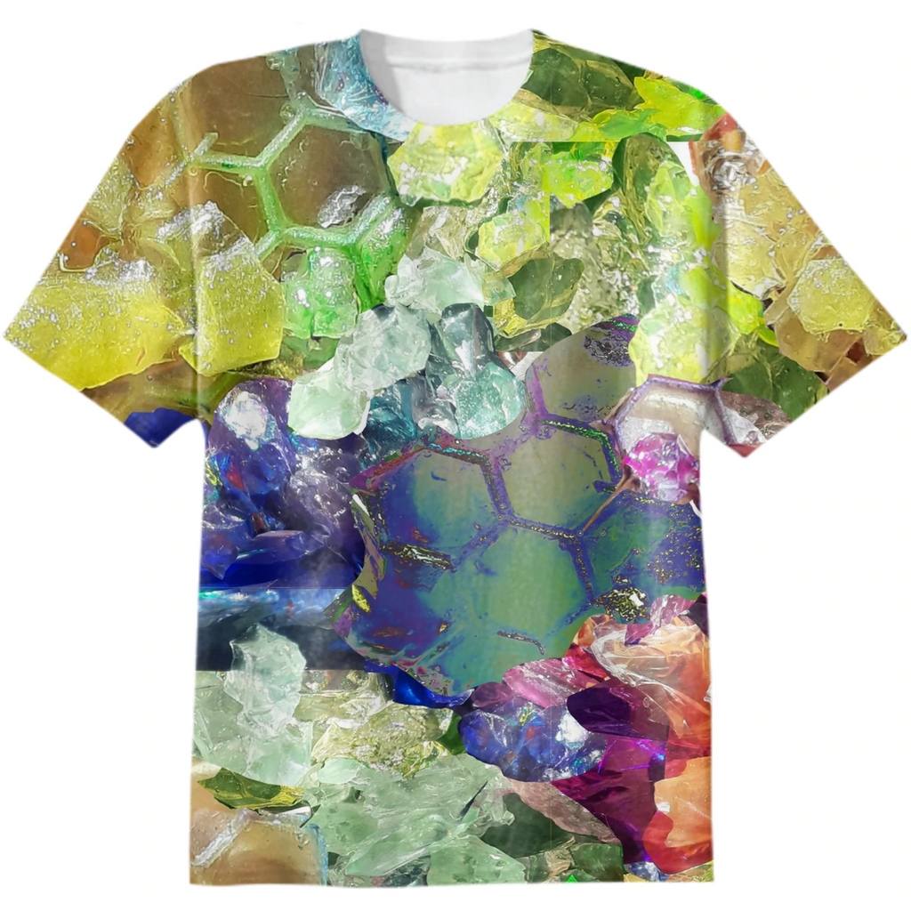 colors spectral, juicy, fantasy, abstraction, honeycomb, crystals