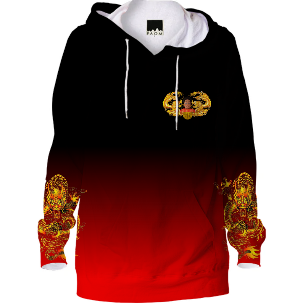 STK HOODIE STYLE #002- RED GRADIENT DRAGON SLEEVE