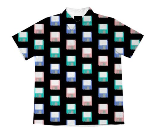 Diskette Button Down