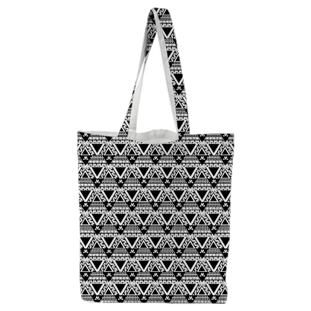 Polynesian patterned tote