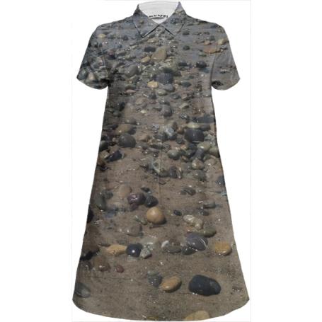Beach Rocks Shirt Dress