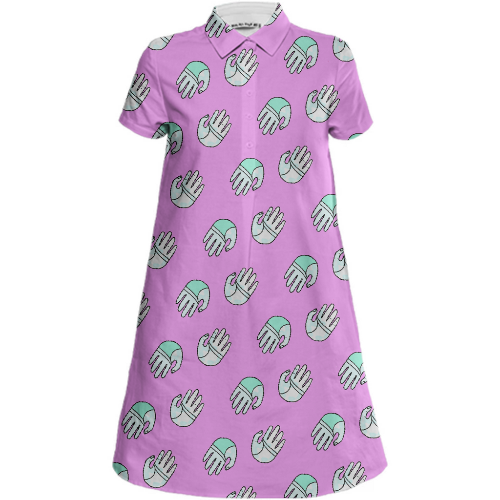 Lucky Hand Neon Mauve