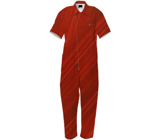 Red Streams Jumpsuit
