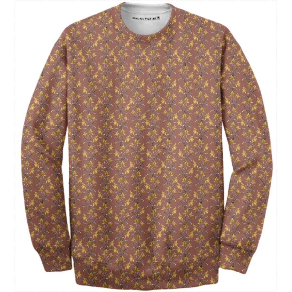 Yellow Watercolor Lilies Trellis