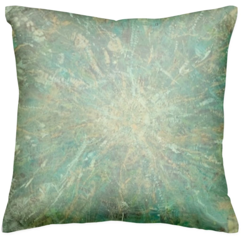 Green Space Pillow by Lilimarie