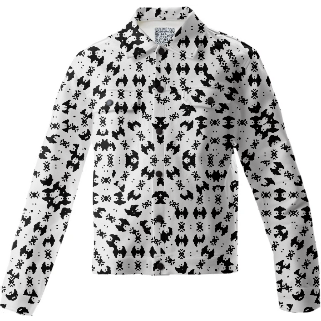 Black and White Ethnic Print