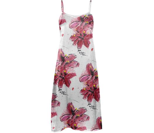 Michael J Citak Summer Collection Floral Slip Dress