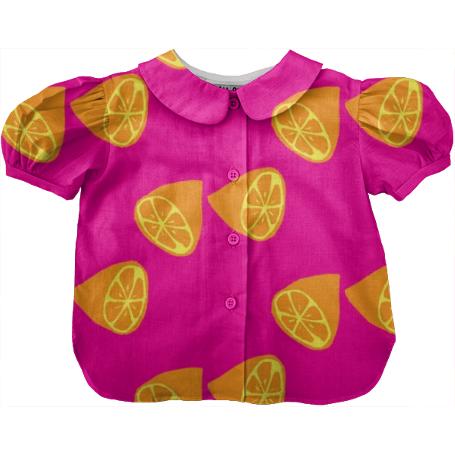 Lemons pink kids blouse