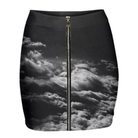 SV Black and White Mini Skirt