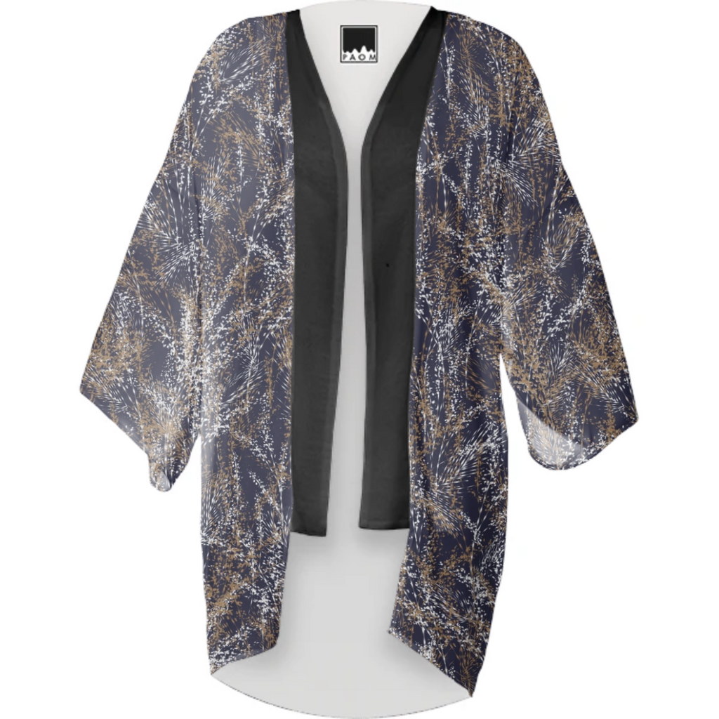 wildflower pattern kimono