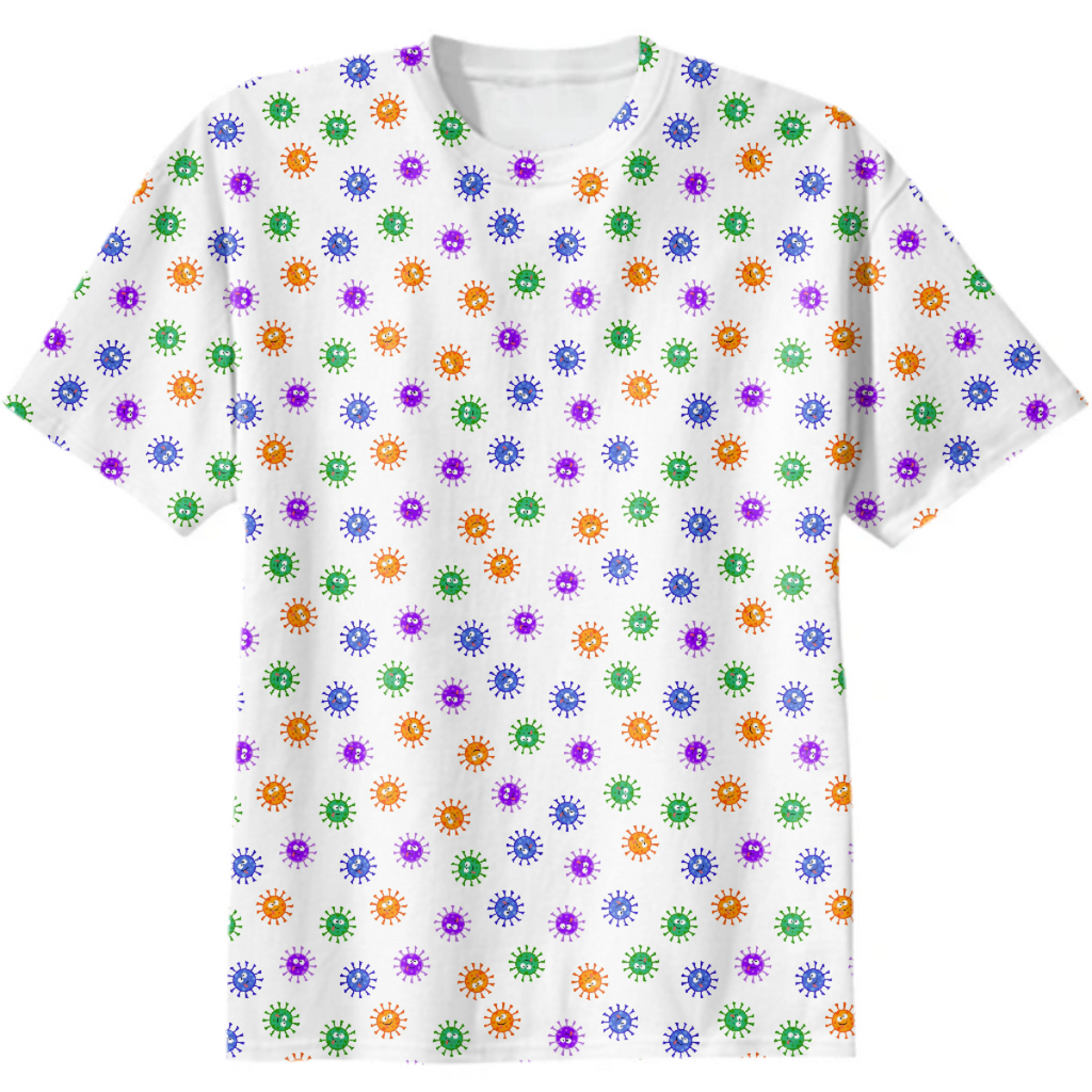 Cute Cartoon Corona Virus Covid 19 Viruses