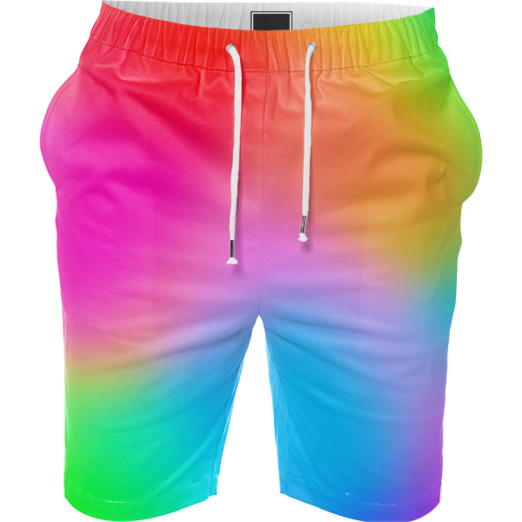 rainbow summer shorts gay pride lgbtq