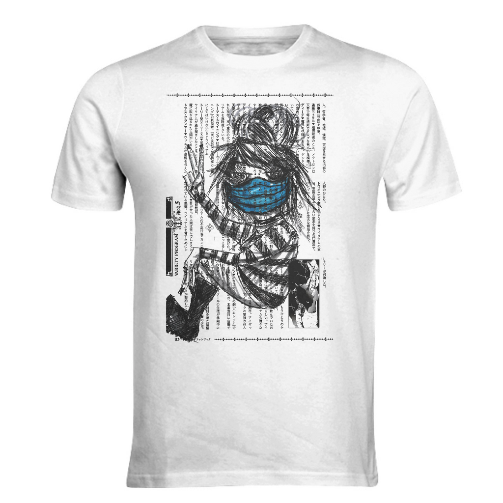 Anime girl harajuku edgy style shirt