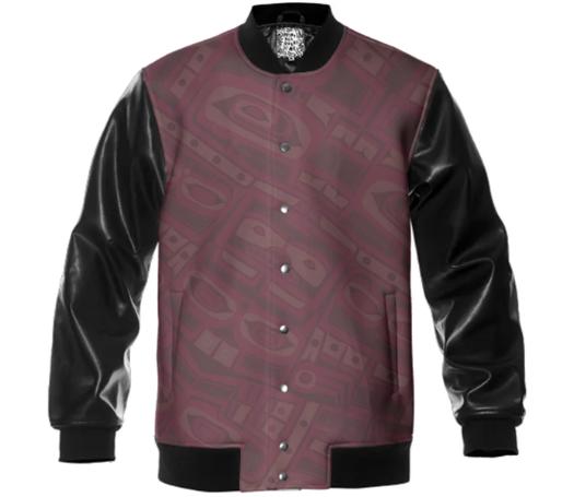 Bordeaux Chilkat varsity jacket