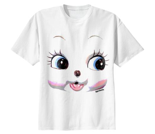 ggsdolls Kitsch Lapin Bunny Face T Shirt