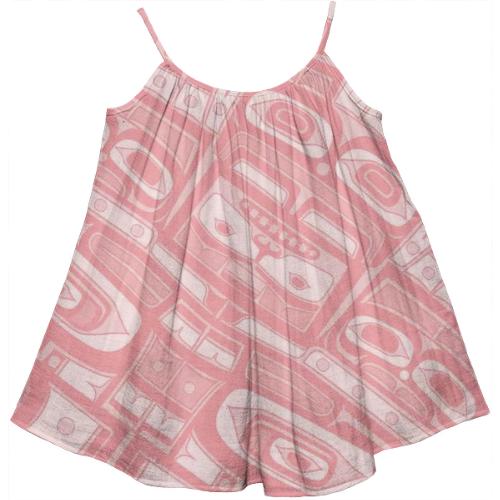 Pink chilkat tent dress