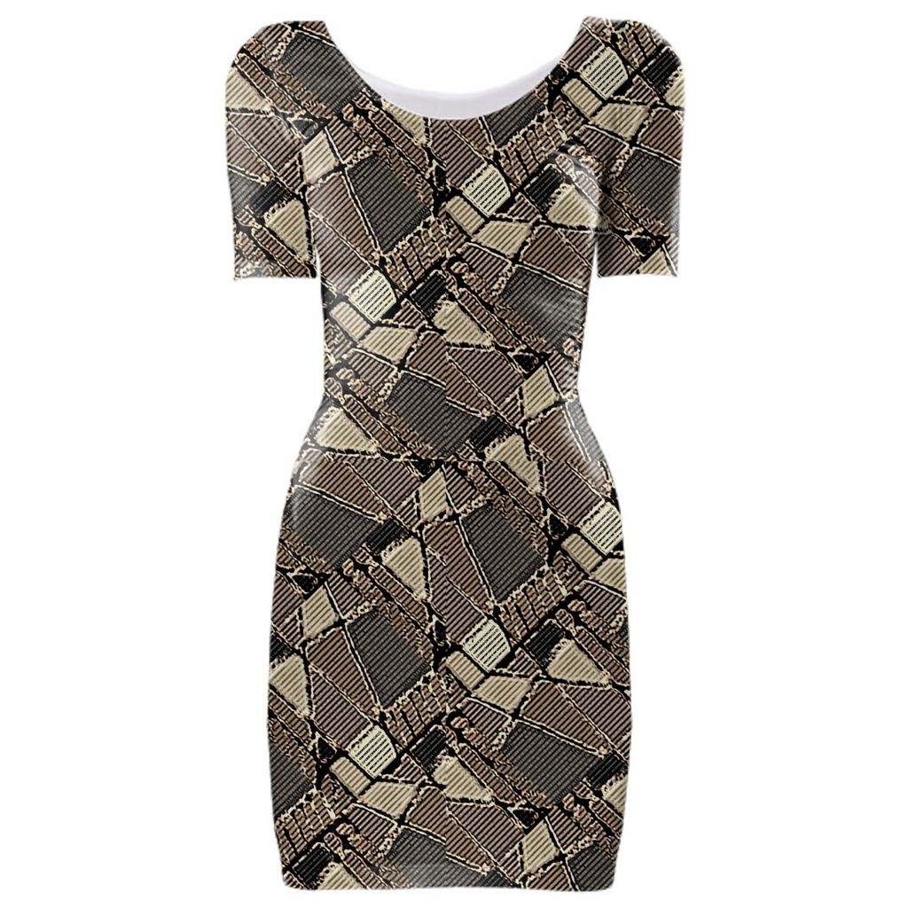 Brown Geometric Camo Design