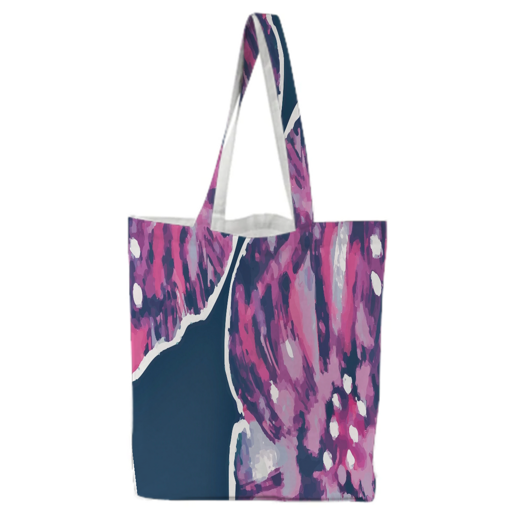Abstract pink flower silhoutte