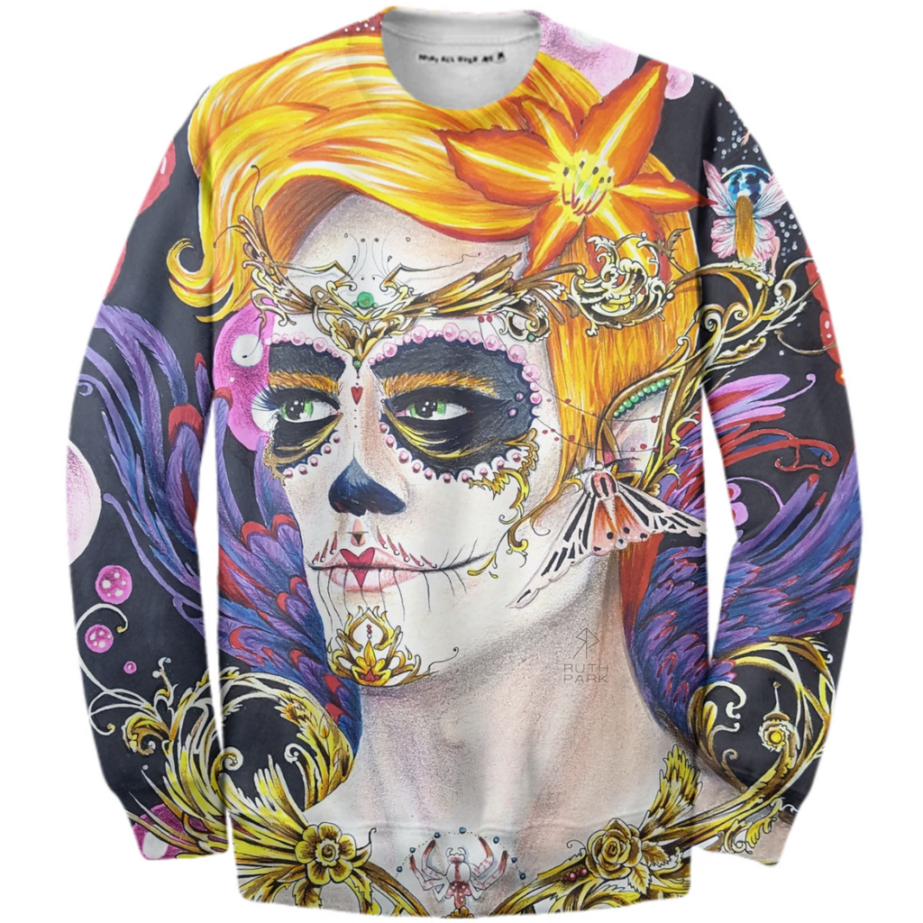 Portrait orange Day of the Dead