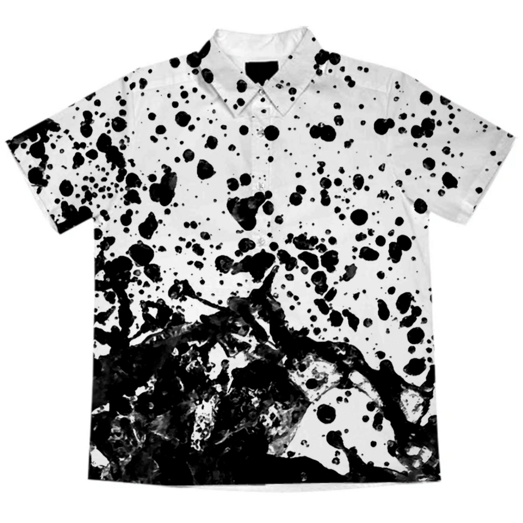 Black and White Abstract Liquid Design