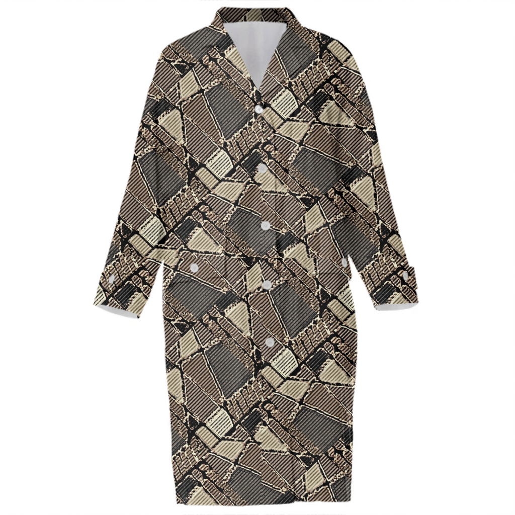 Brown Geometric Camo Design