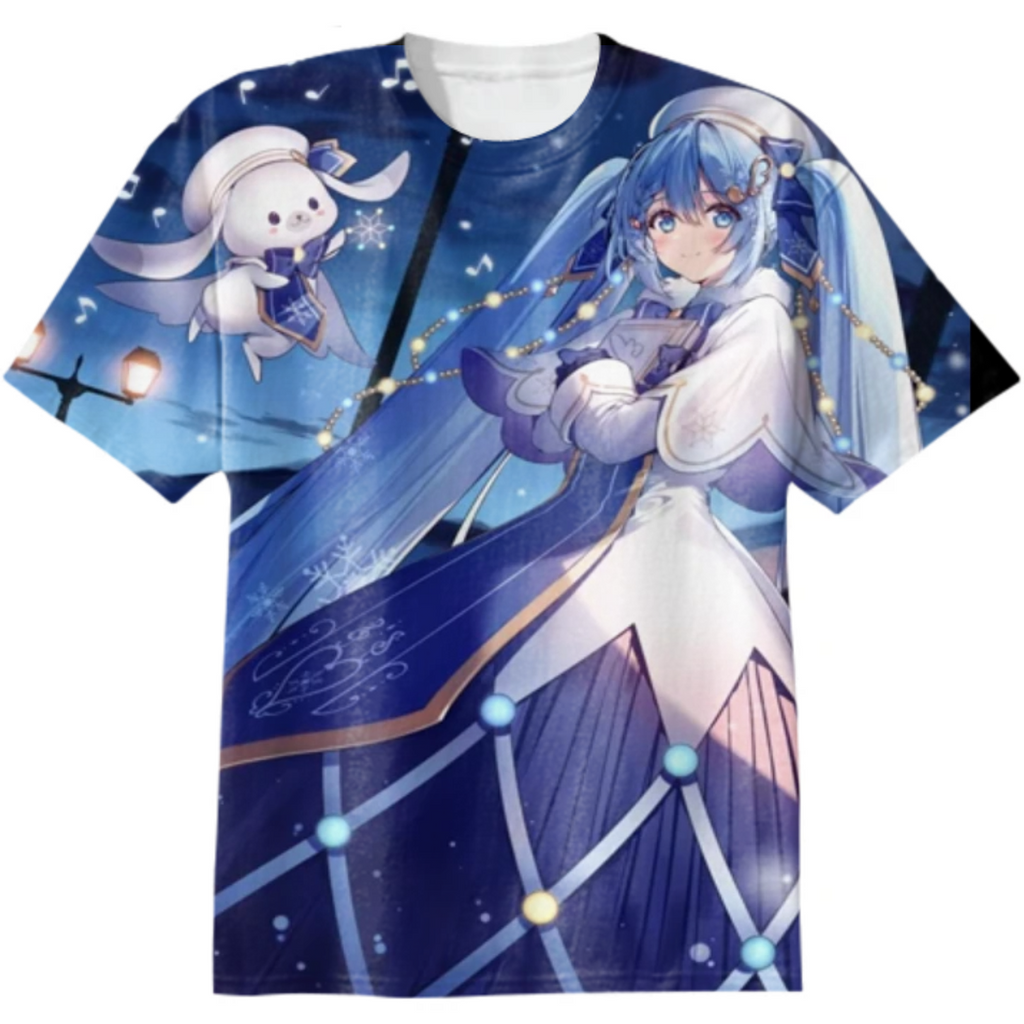 Snow Hatsune Miku Vocaloid T-Shirt