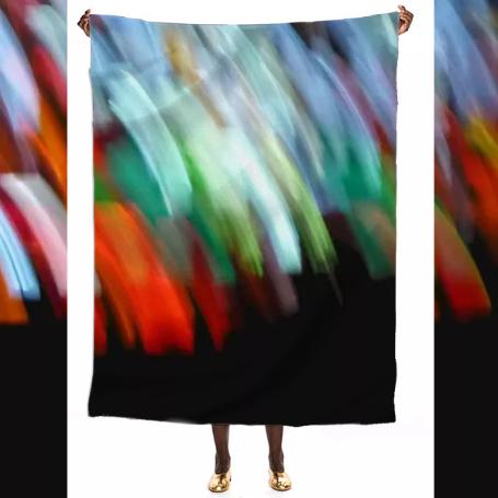 Big Stained Glass Silk Scarf
