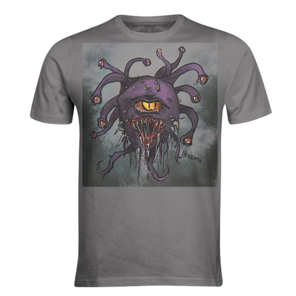 Monster beholder horror creepy edgy dnd dungeons and dragons enemy boss video games shirt