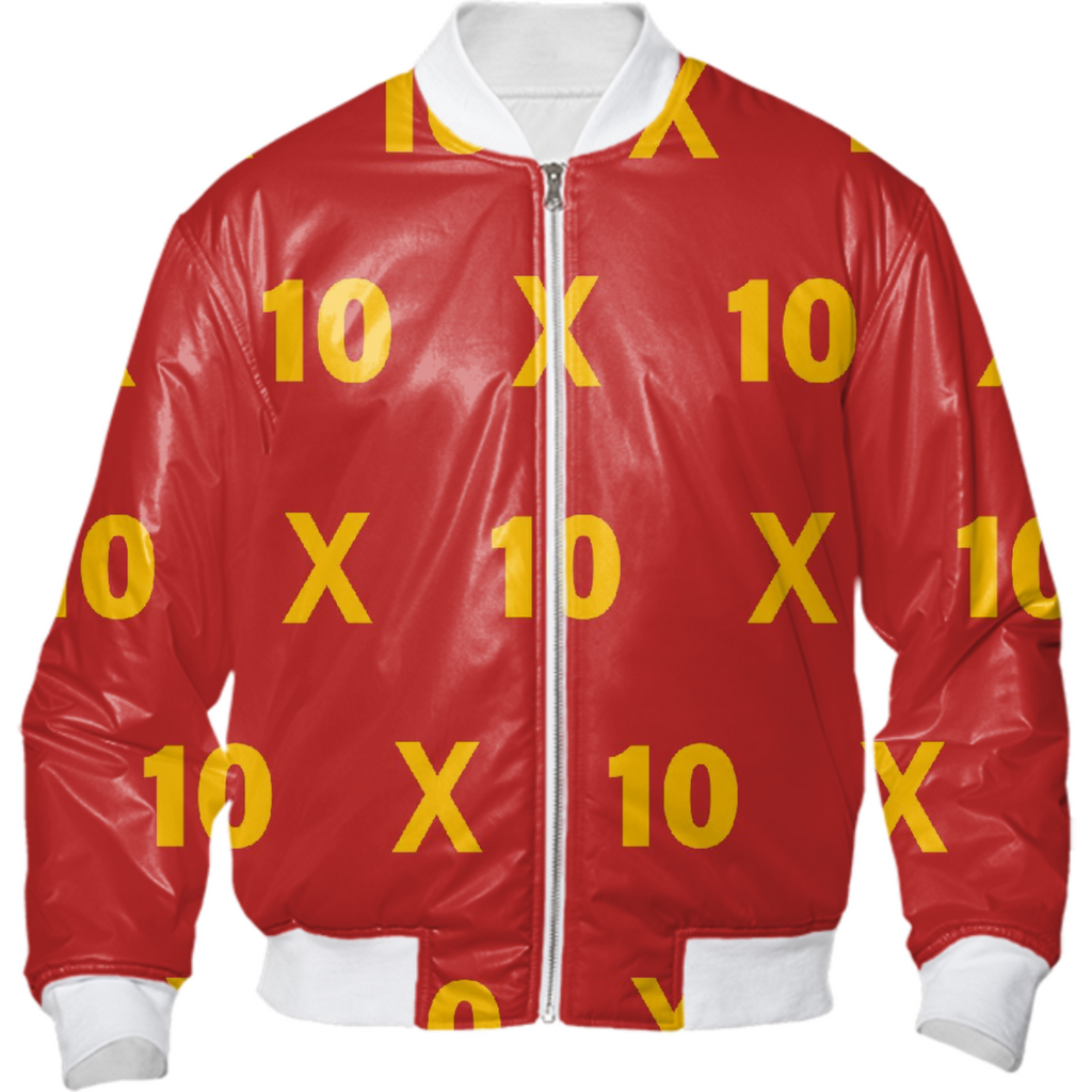 10 X Bomber Red/Gold