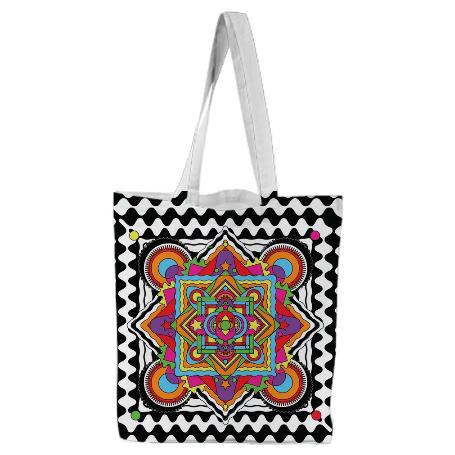 PAOM, Print All Over Me, digital print, design, fashion, style, collaboration, paomcollabs, Tote Bag, Tote-Bag, ToteBag, Mandala, autumn winter spring summer, unisex, Poly, Bags