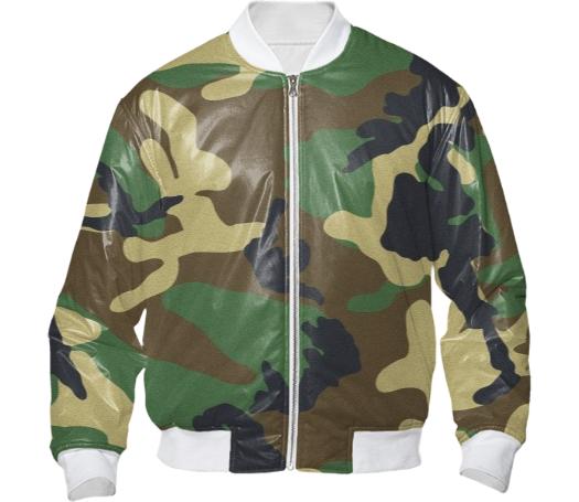 E12 LONDON CAMO BOMBER JACKET