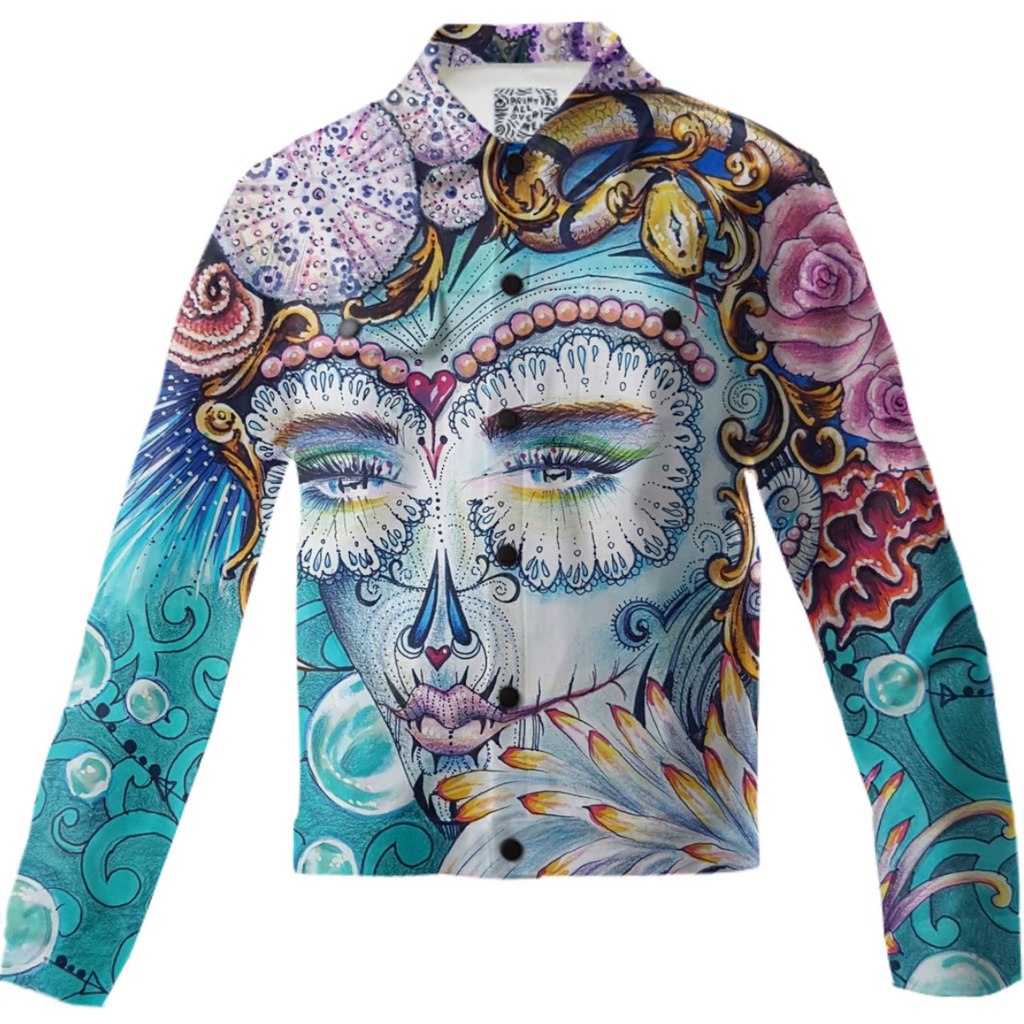 Day of the dead sea snake roses and pearls