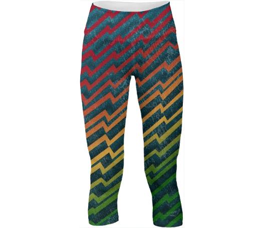Rainbow Zig Zag Yoga Pants