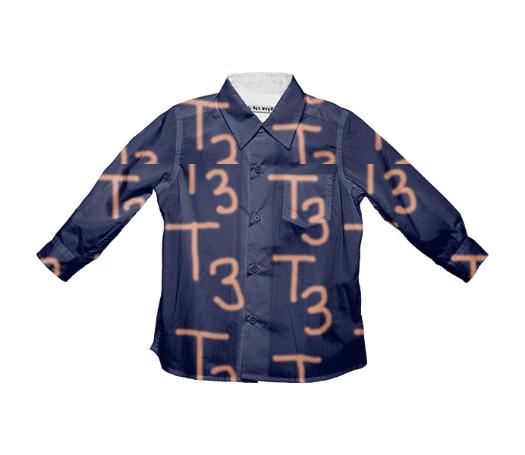 T3 NAVY PINK BUTTON UP SHIRT