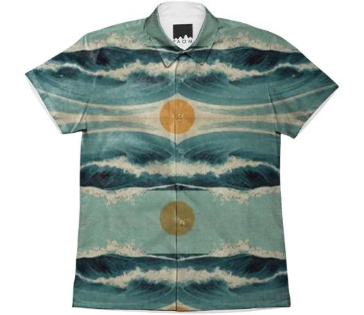 Ocean Scene Short Sleeve Shirt