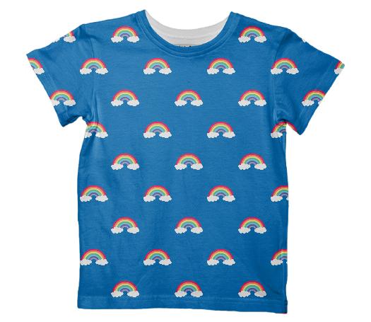 Over The Rainbow Kids Tee Repeat Med Blue