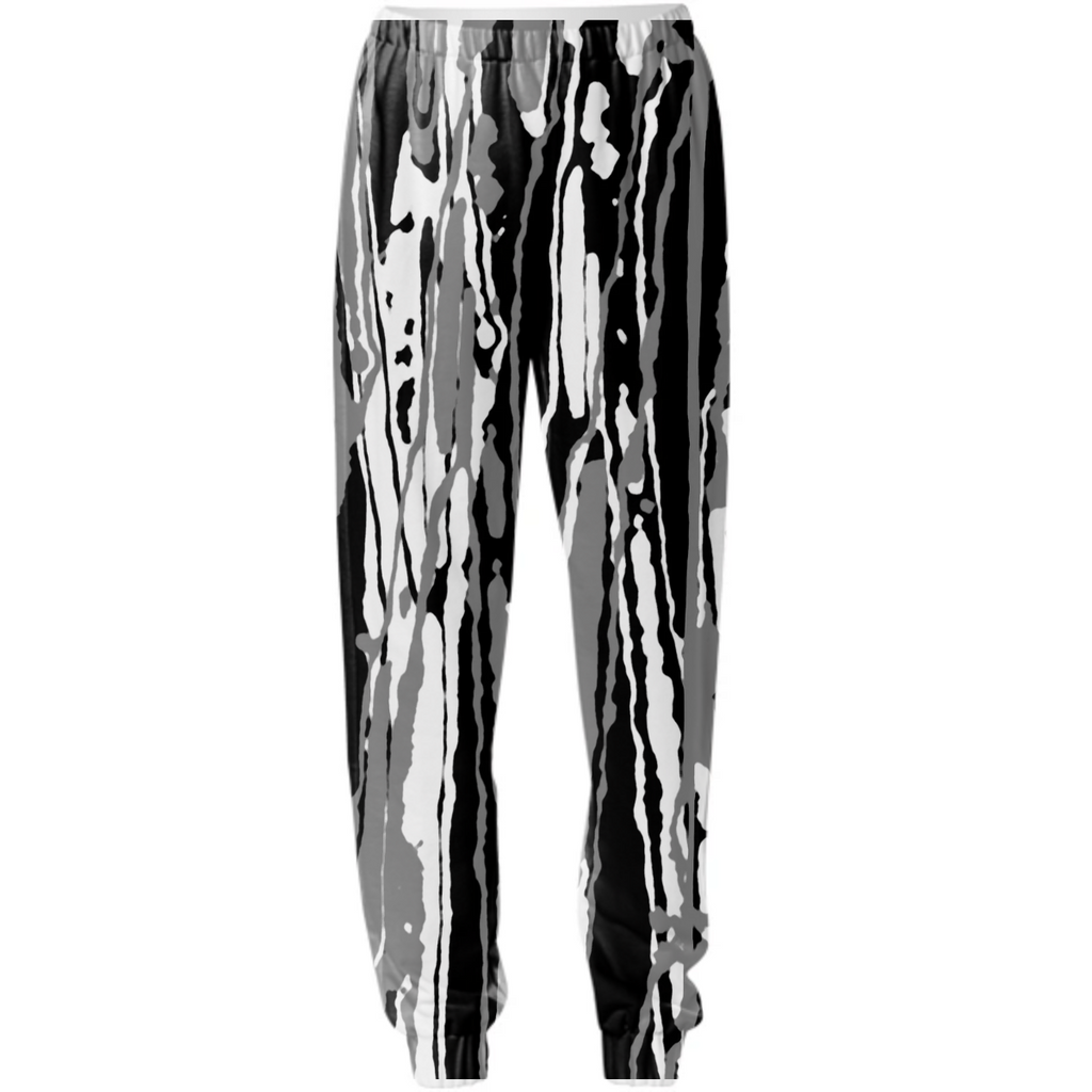 Black White and Grey Abstract Print