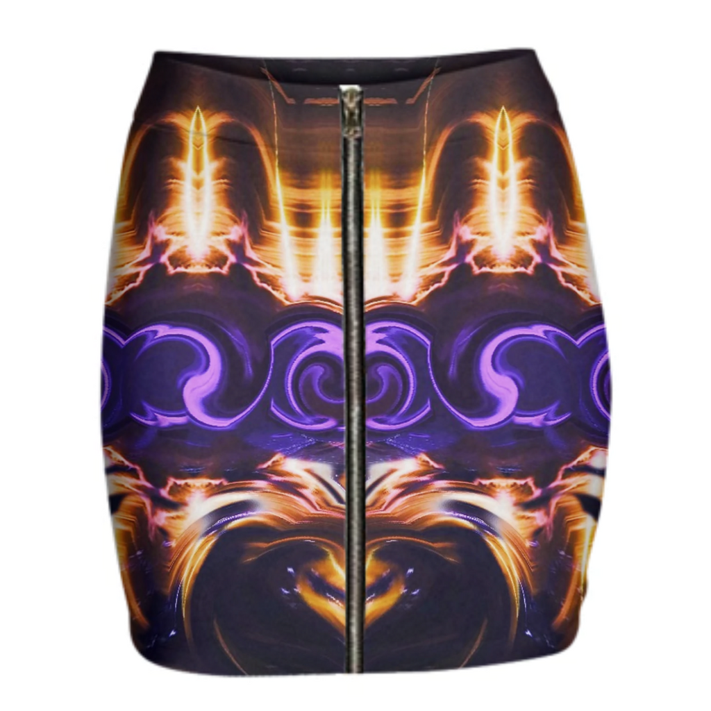 Fire Wall Mini Skirt