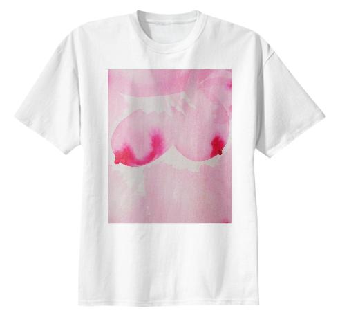 Nina Bovasso placed cotton T with pink pair