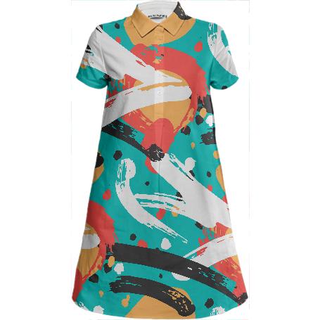 Street Arrows Shirt Dress