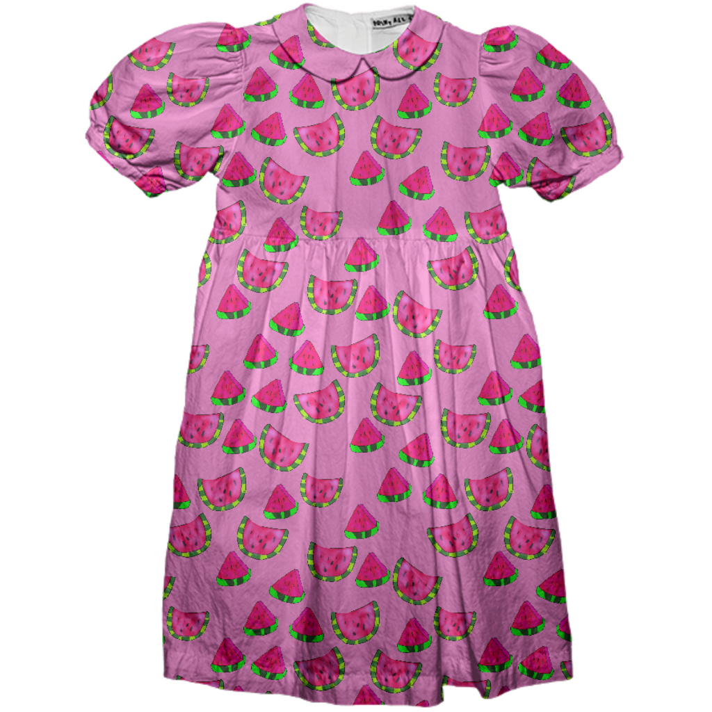 Watermelon Pattern Kids Dress