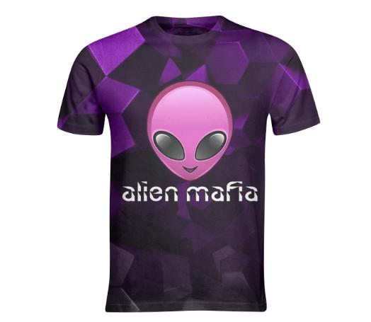 Pink Alien Mafia Basic T Shirt