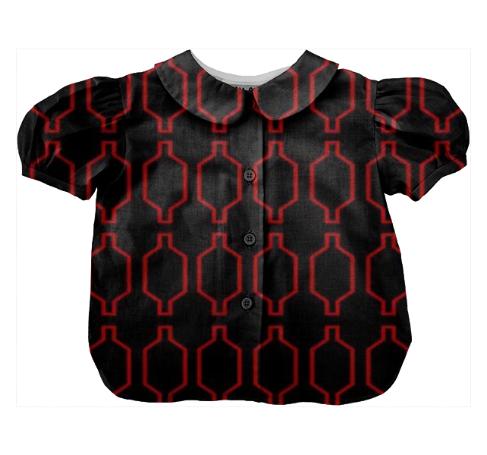 Kids Little Blouse MOROCCO REDBLACK VINTAGE