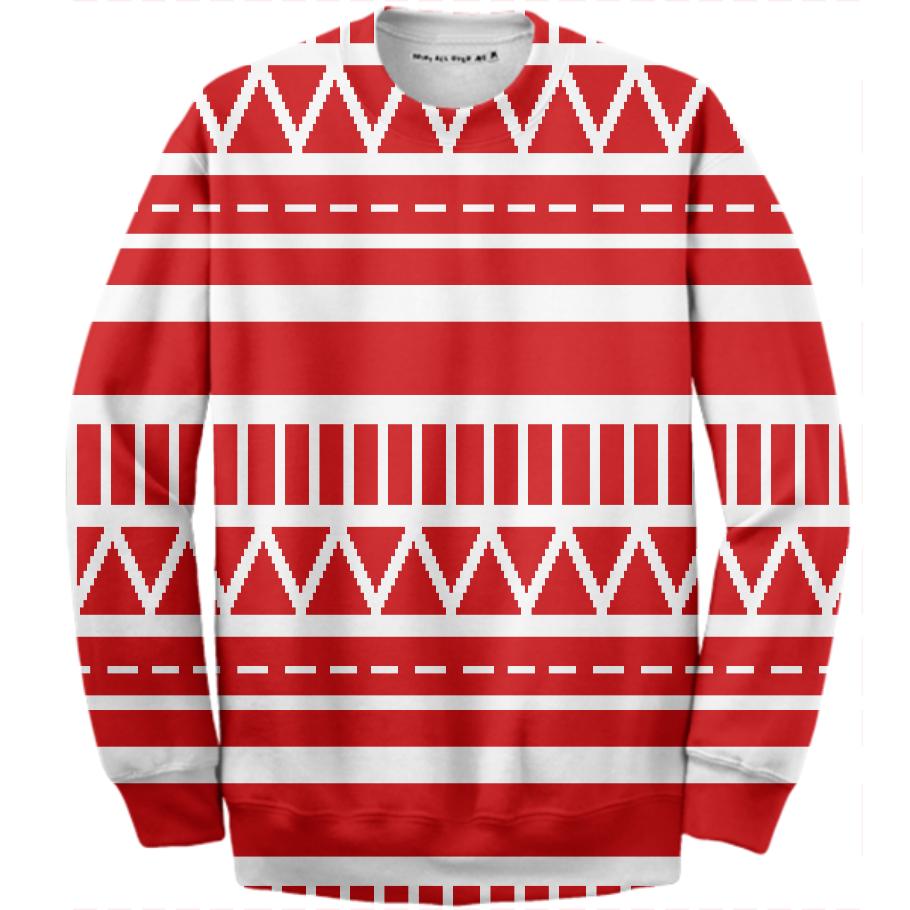 Seasonal Sweater in red