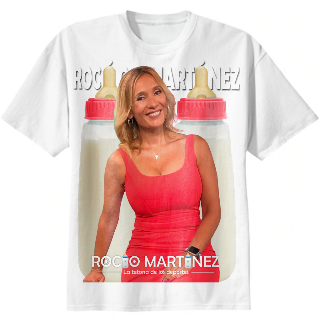 Rocio Martinez busty red newscaster tshirt
