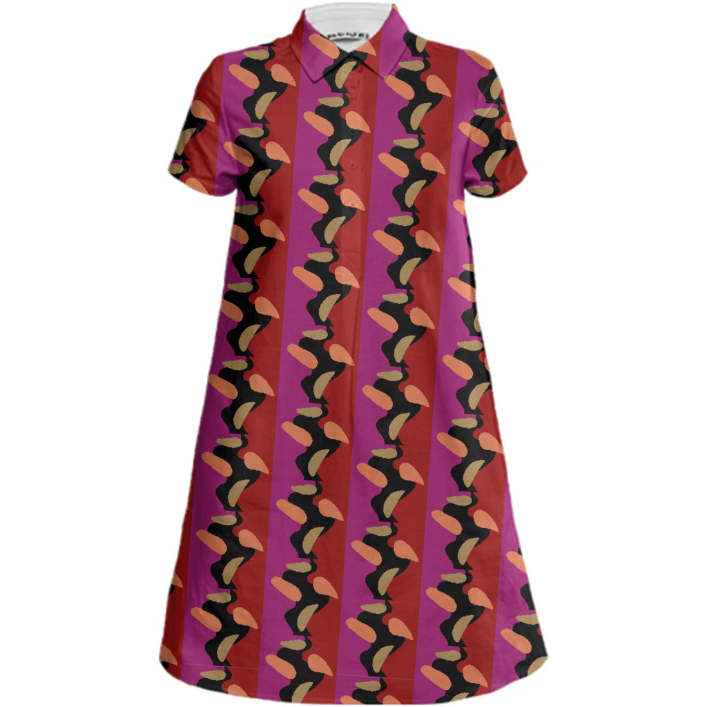 “ Flow Love ” Mini Shirt Dress